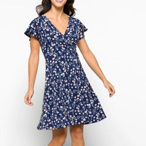 Kaleigh Faux Wrap Knit Dress